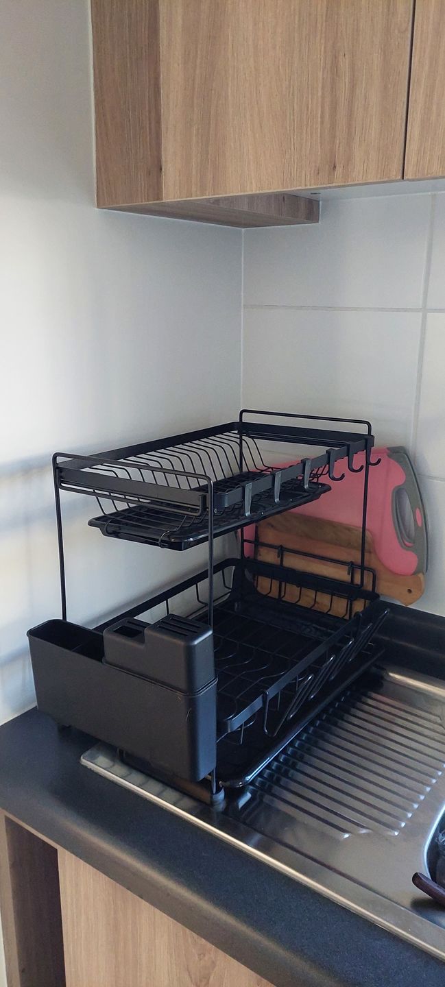 Customer photo review of Secador Escurridor Loza Platos 2 Niveles Organizador Cocina