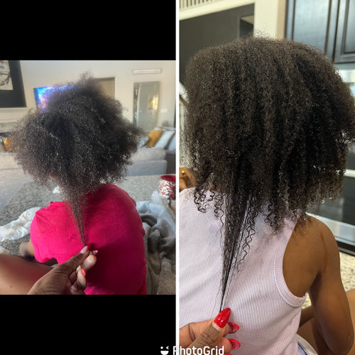 Customer photo review of Chad and India’s Root to Tip Bundle| 4 sizes to choose from