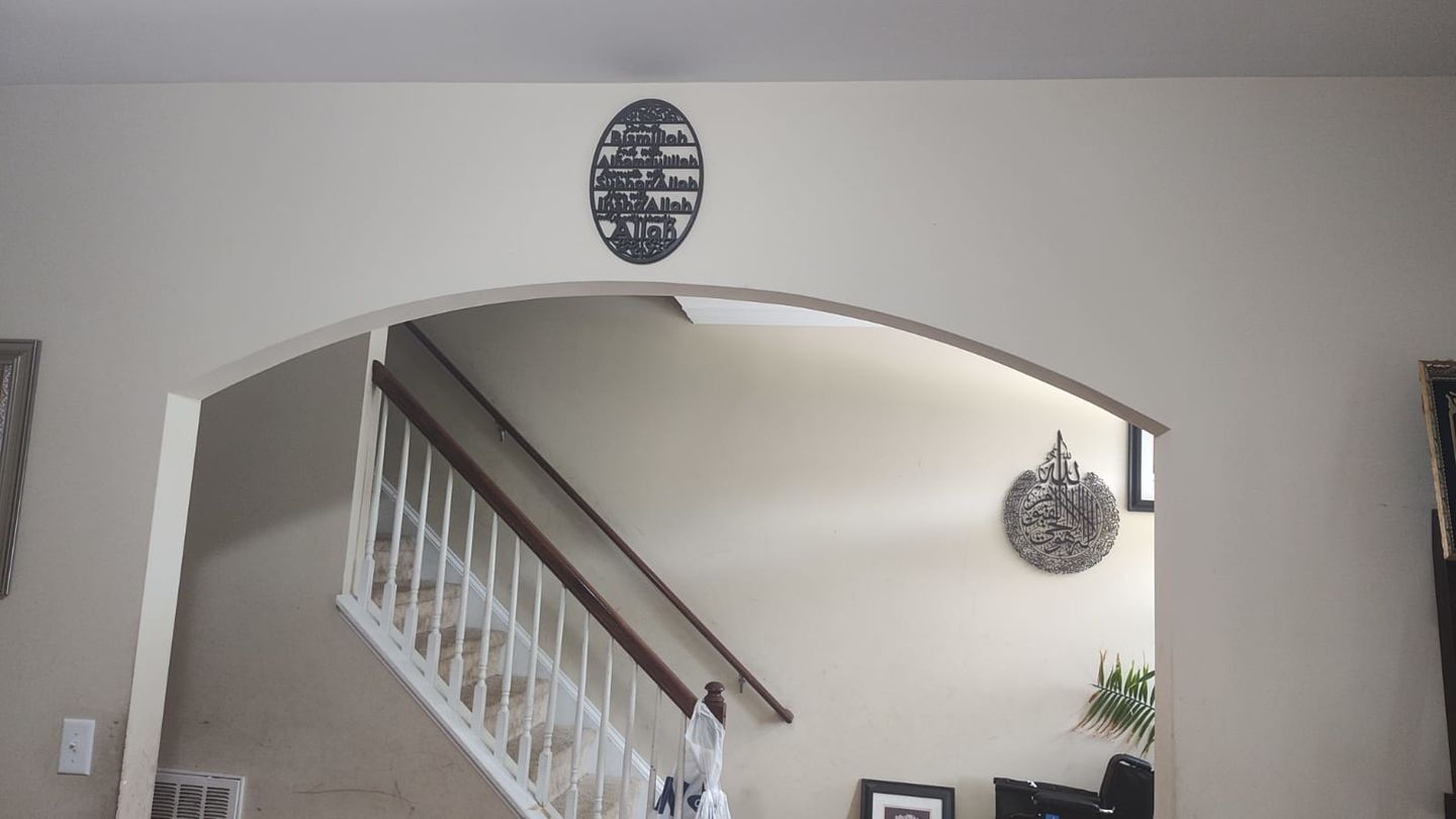 Customer photo review of Start With Bismillah, End With Alhamdulillah, Appreciate With SubhanAllah, Hope with InshaAllah Wooden Acrylic Islamic Wall Art