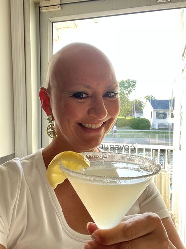 Customer photo review of Lemon Drop Earrings