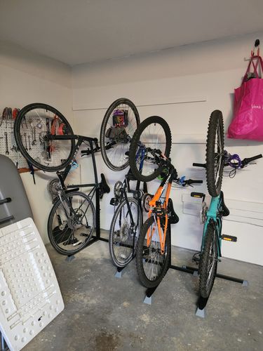 Customer photo review of 3 Bike Nook Units + 1 FREE Bike Nook + 3 FREE Connectors (Offer)