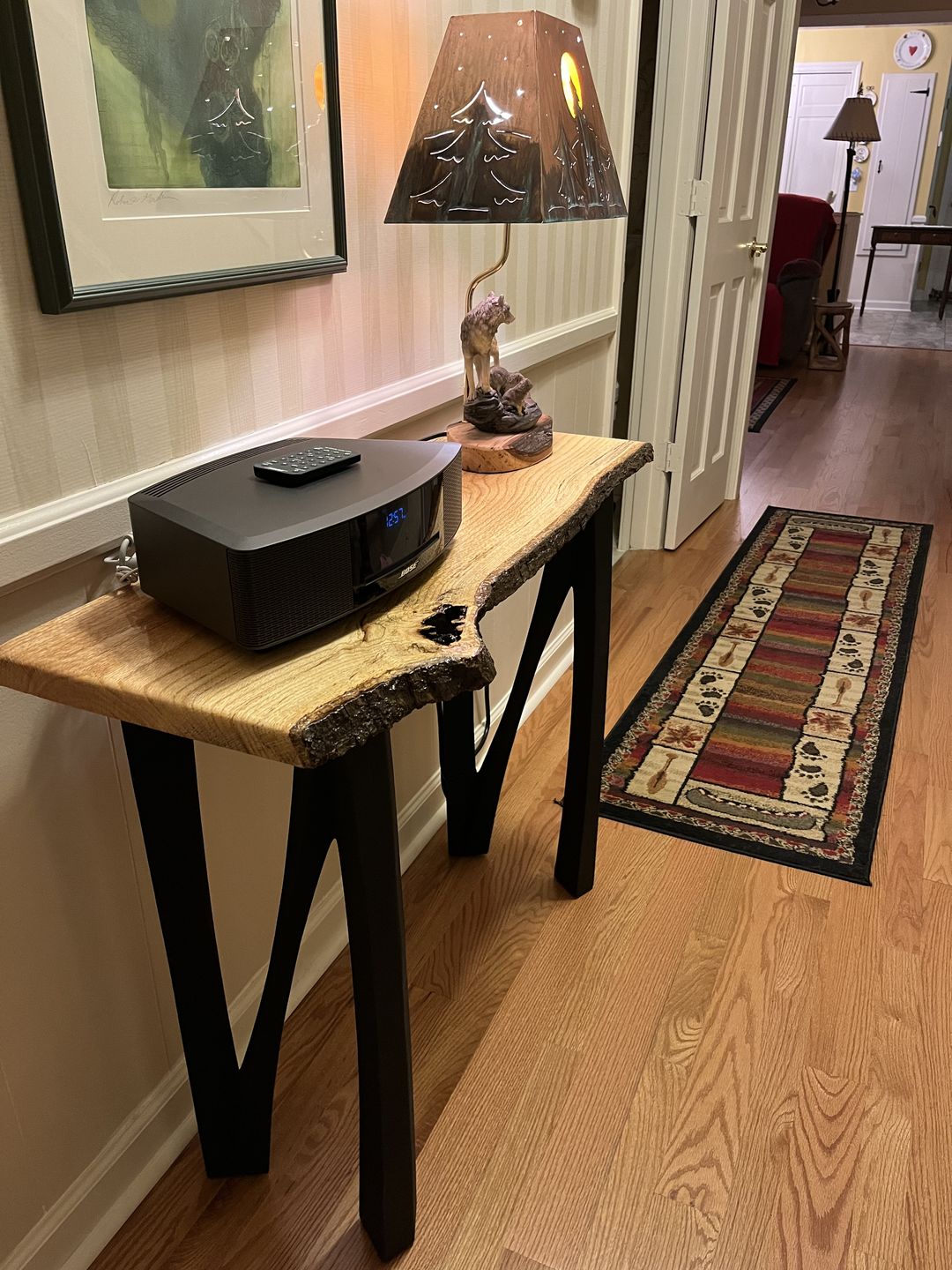 Customer photo review of Metal Console Table Legs - 210 Norah - 11W, 28H inch - Set of 2 pcs - Flowyline