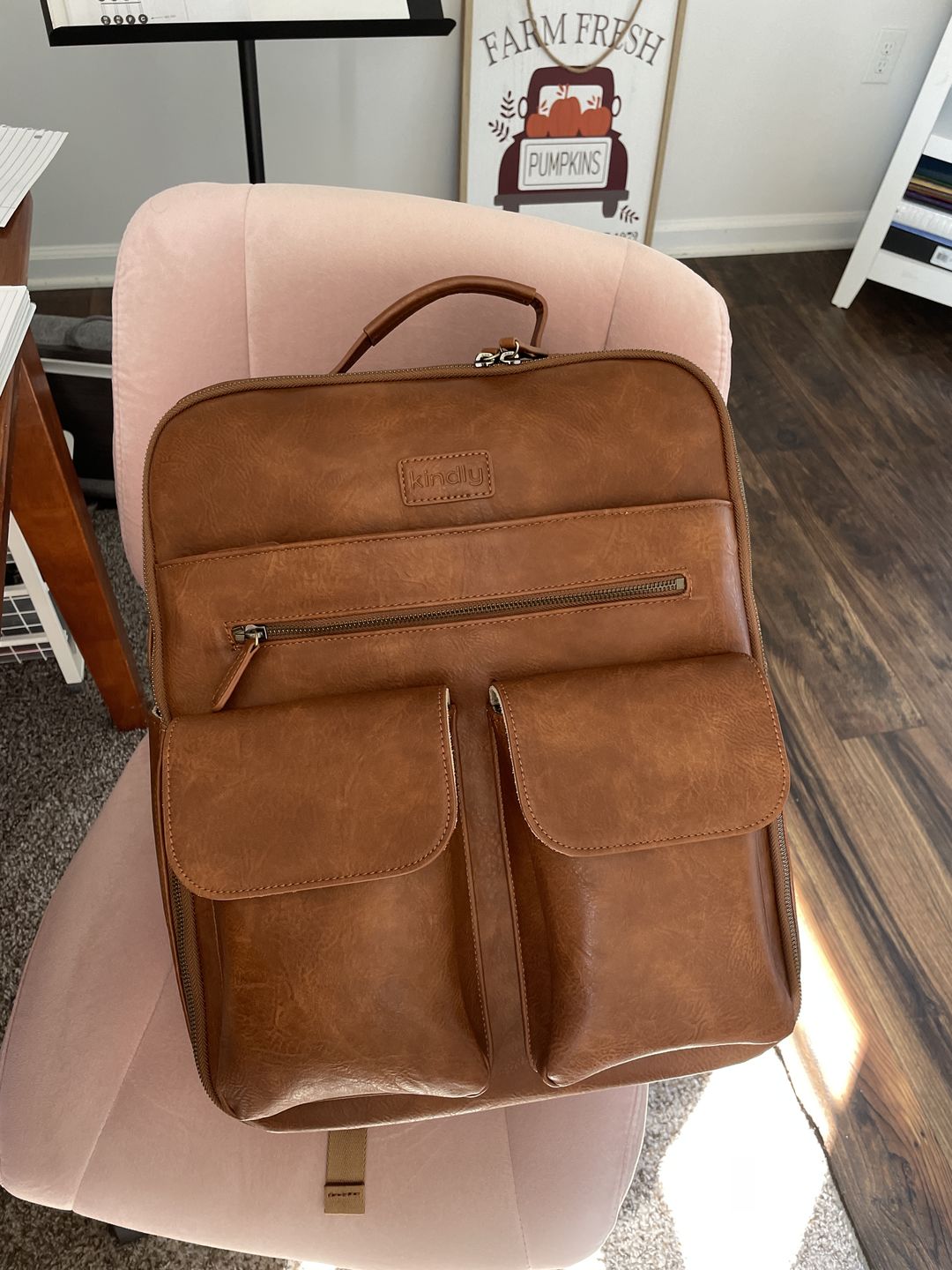 Customer photo review of The Jenessa - Our Full Size Camera Backpack (BLACK in stock, BROWN pre-order for AUGUST DELIVERY))
