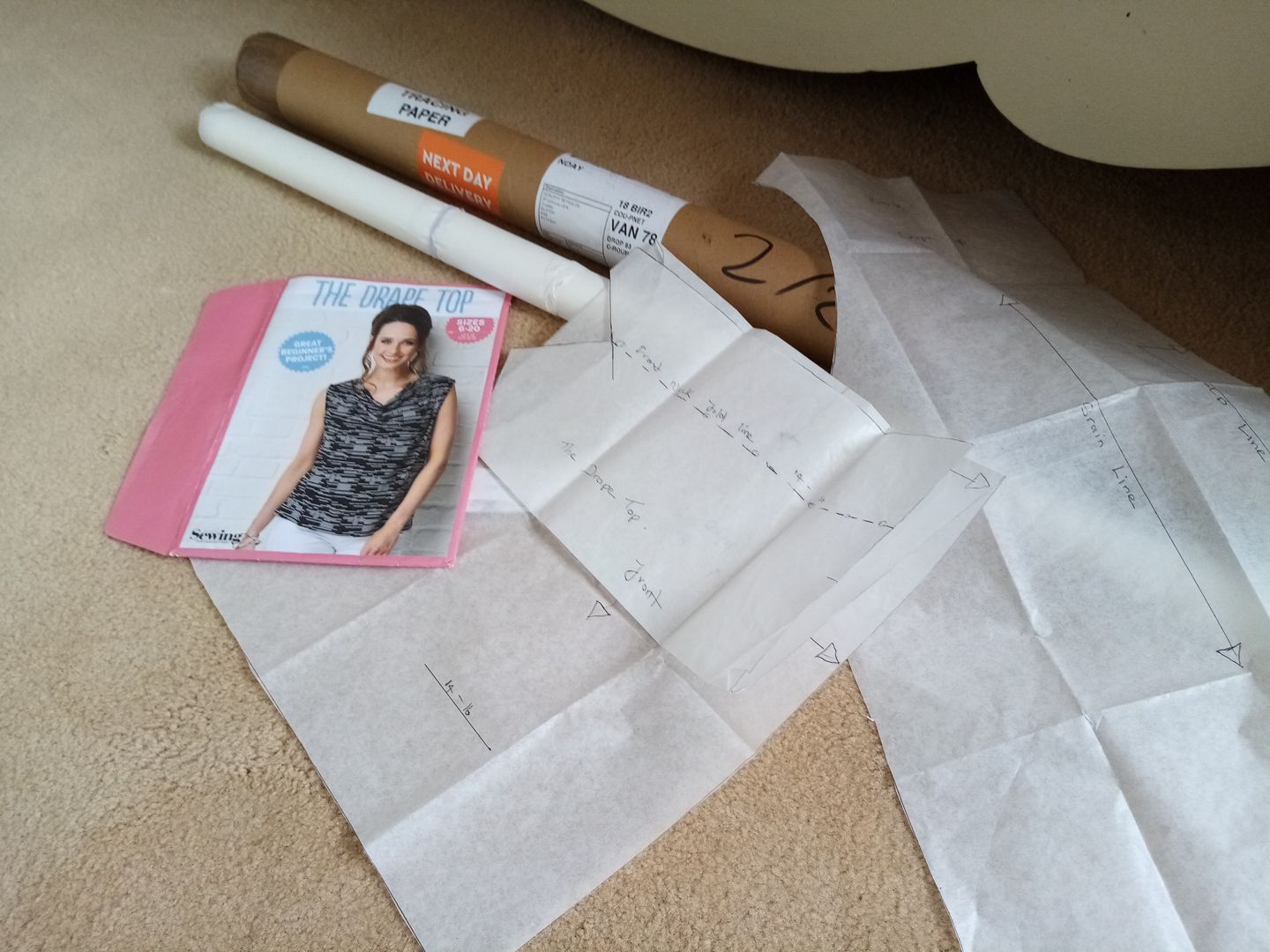 Customer photo review of Prym Dressmakers Pattern Tracing Paper
