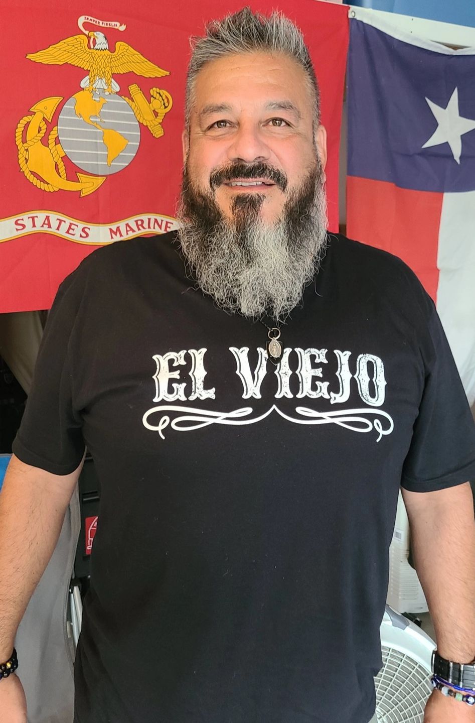 Customer photo review of The Original El Viejo Old School Tee