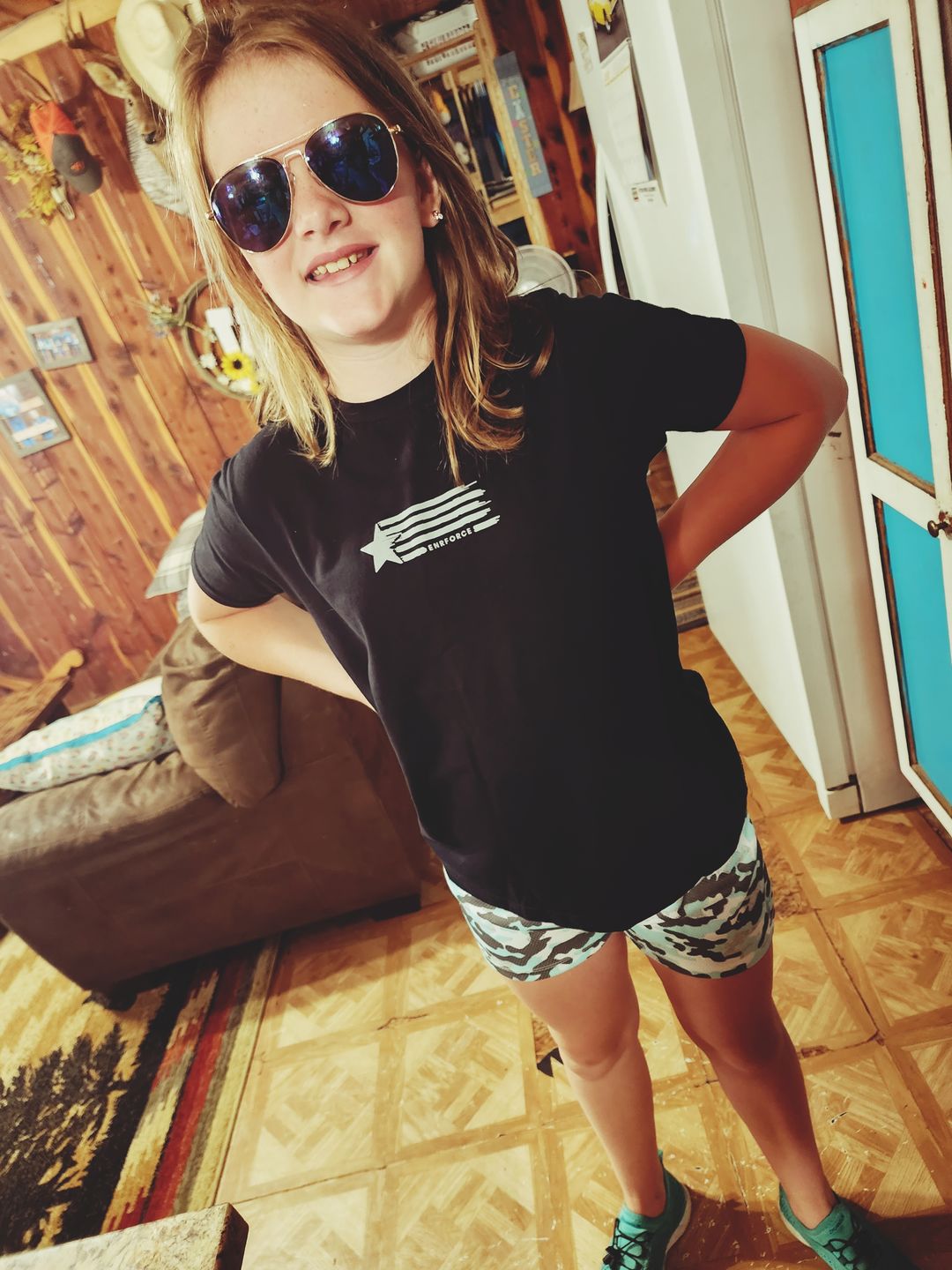 Customer photo review of Youth Enrforce Tee
