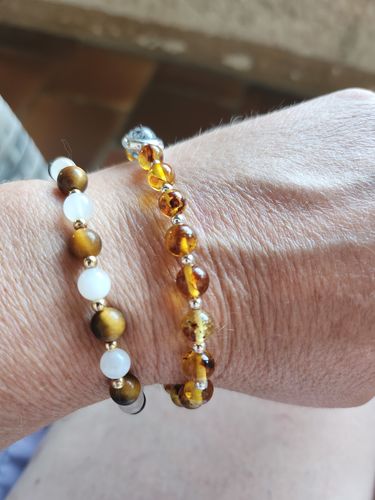 Customer photo review of Bracelet Anti-Allergie en Ambre de Birmanie | Argent 925