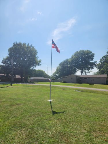 Customer photo review of Heavy Duty American Flag - Outdoor Nylon - Made In USA