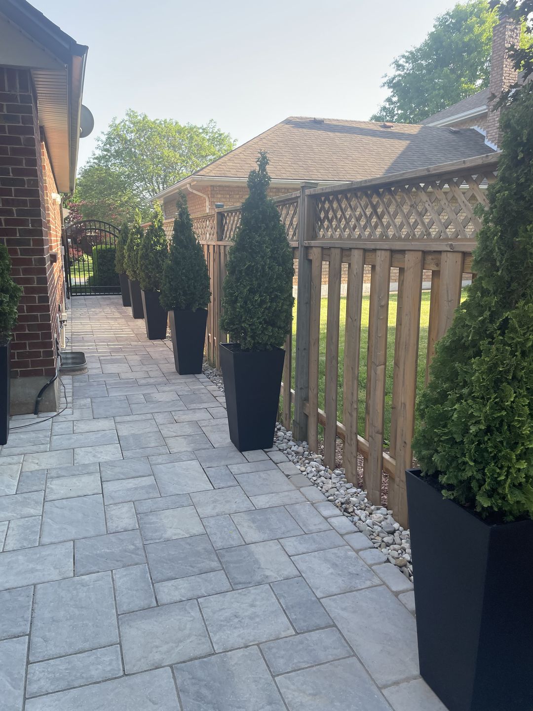 Customer photo review of Privacy Screen (River Rock)