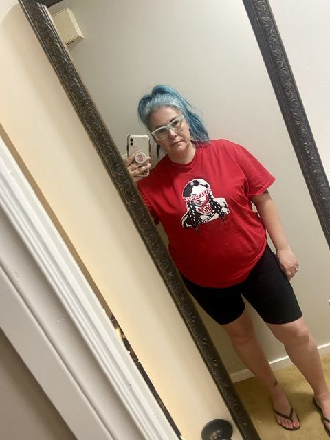 Customer photo review of JUSTICE T-shirt