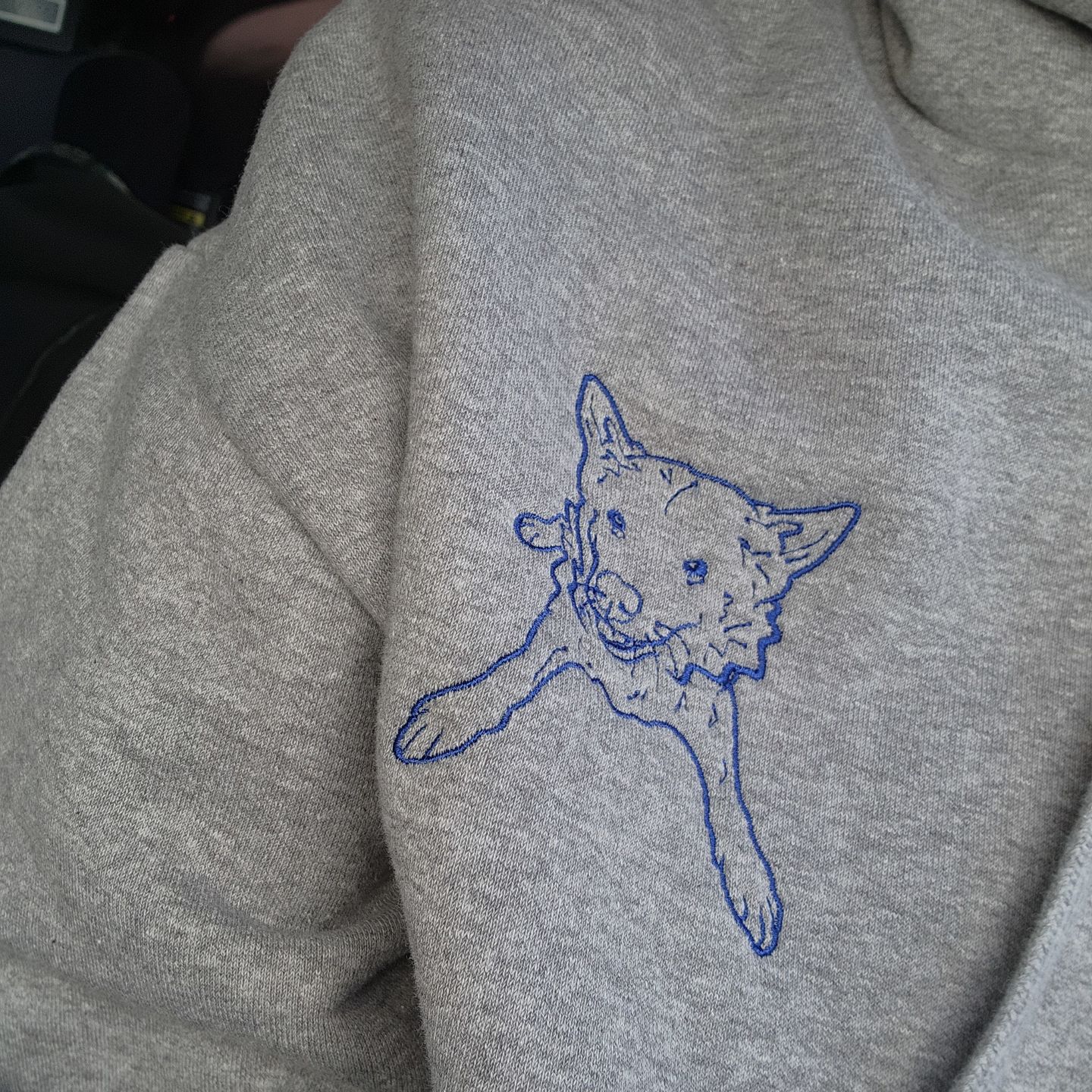 Customer photo review of CUSTOM HEAVYWEIGHT PET JUMPER | HOODIE