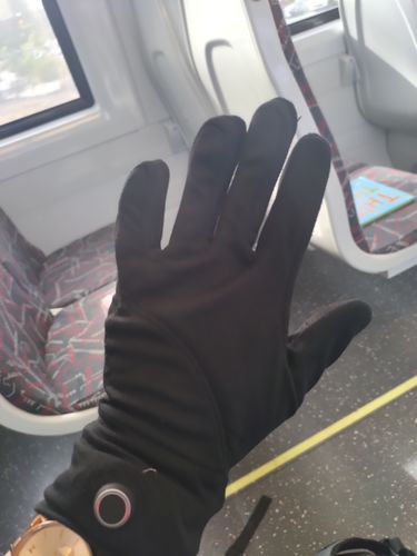 Customer photo review of Toasty Touch® Ultra Thin Heated Gloves