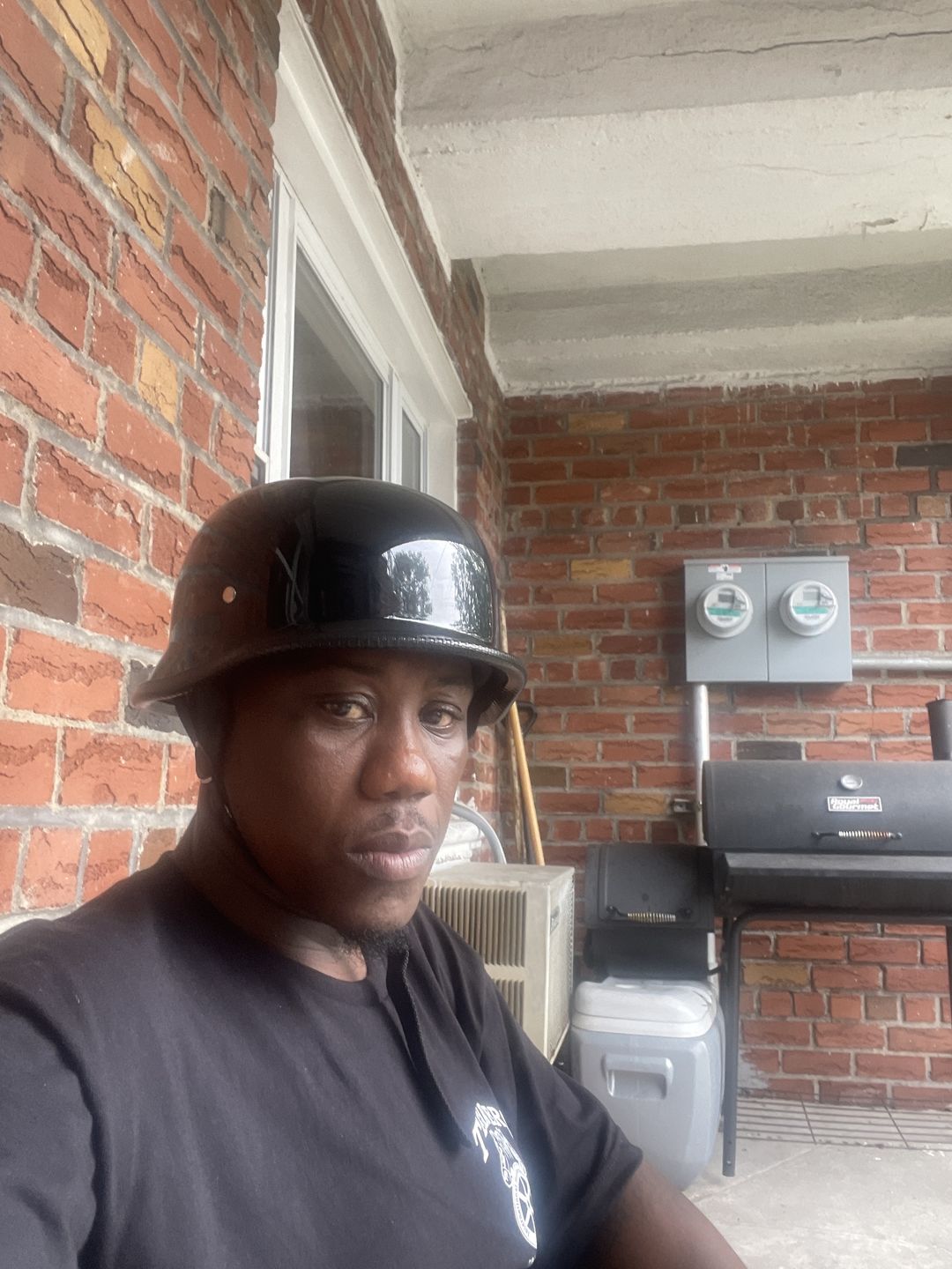 Customer photo review of German Style Mayan Half Helmet - Gloss Black