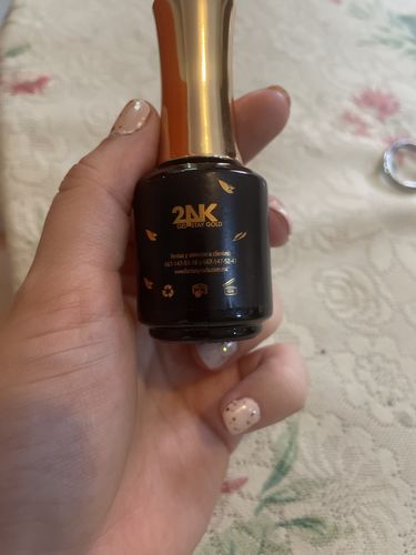 Customer photo review of Gel Efecto Hoja Oro 24K 15 ml Fantasy Nails