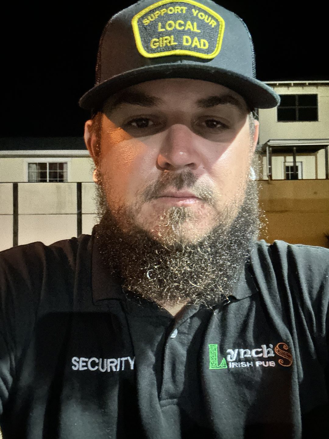 Customer photo review of Support Your Local Girl Dad Patch Hat
