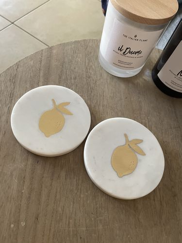 Customer photo review of Limone di Palermo - Round Marble Tray