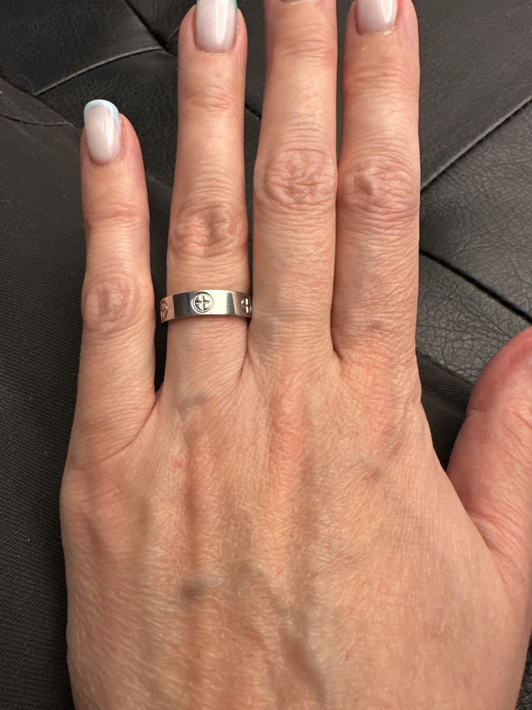 Customer photo review of Anel Classic Inspiração Banhado em Ouro 18k