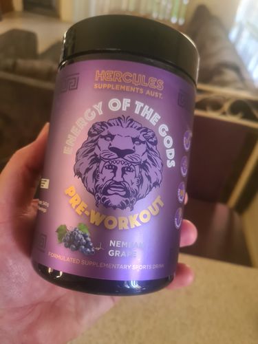 Customer photo review of Energy of The Gods - High Stim Pre Workout