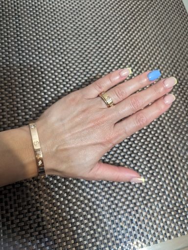 Customer photo review of Anel Classic Inspiração Banhado em Ouro 18k