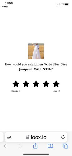 Customer photo review of Linen Wide Plus Size Jumpsuit VALENTIN