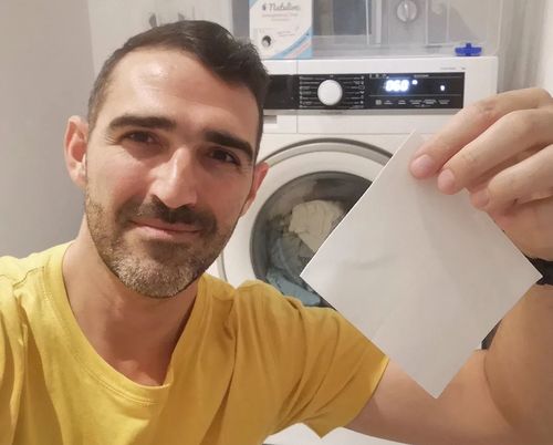 Customer photo review of Eco-Tiras de Detergente 40 lavados Natulim