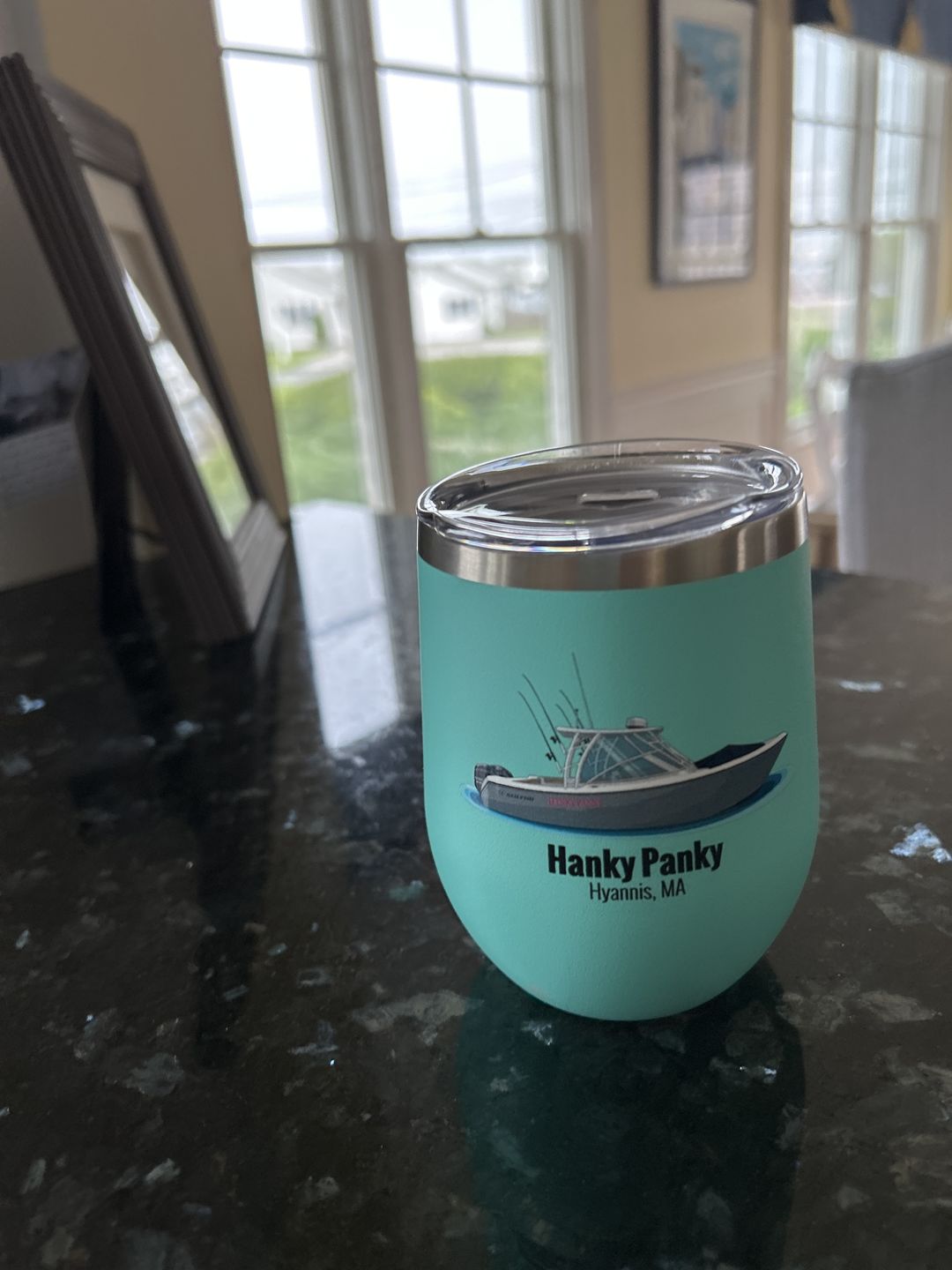Customer photo review of Custom Wine Tumblers