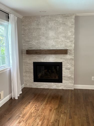 Customer photo review of Distressed Mantels