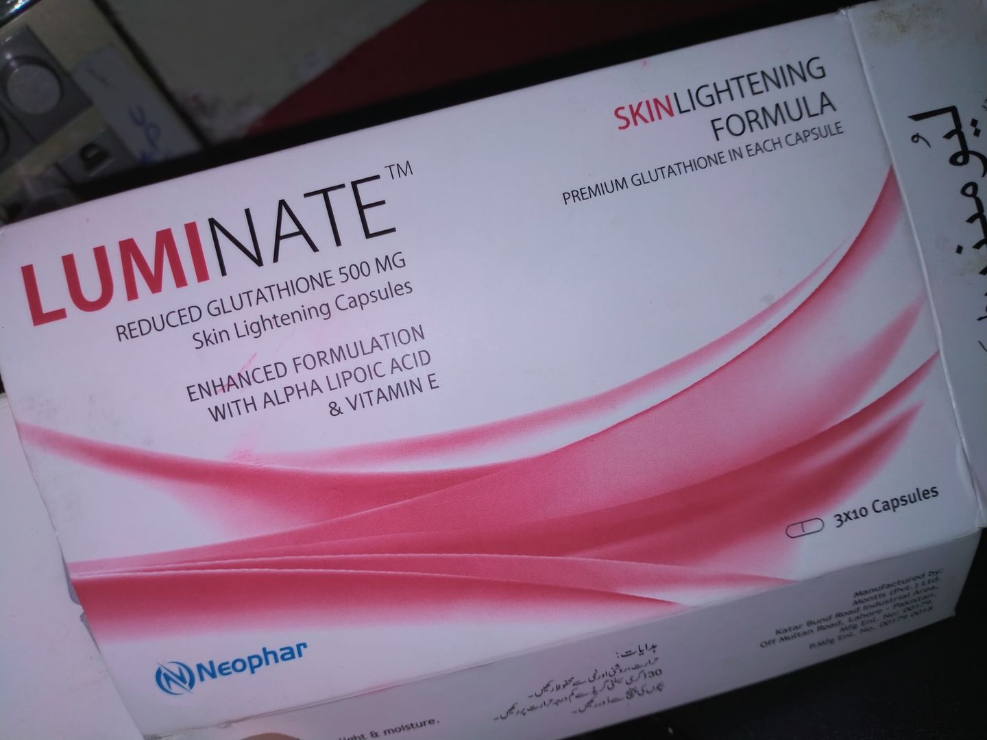 Customer photo review of Luminate Capsules For Skin Lightening