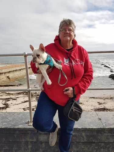 Customer photo review of CUTE DOGS HEARTBEAT HOODIE (Unisex)