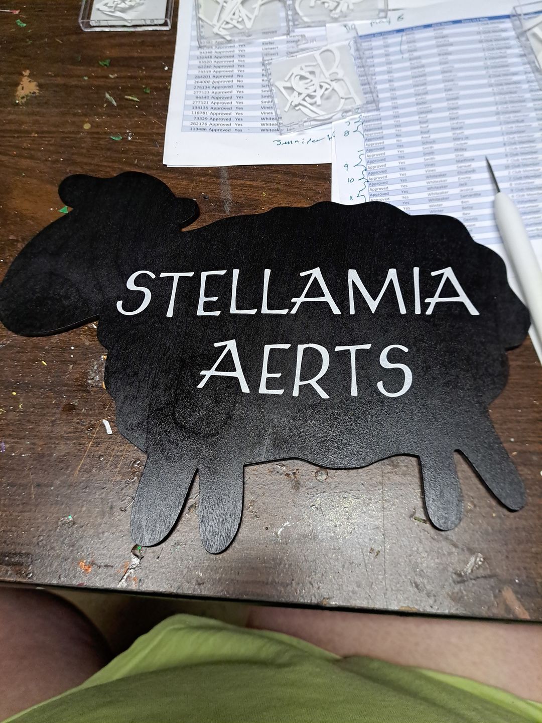 Customer photo review of Unfinished Wood Cute Sheep Shape - Craft - up to 36"