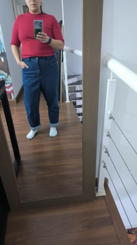 Kelly M. review of Calça Mom Jeans Mandacaru image 1 out of 1