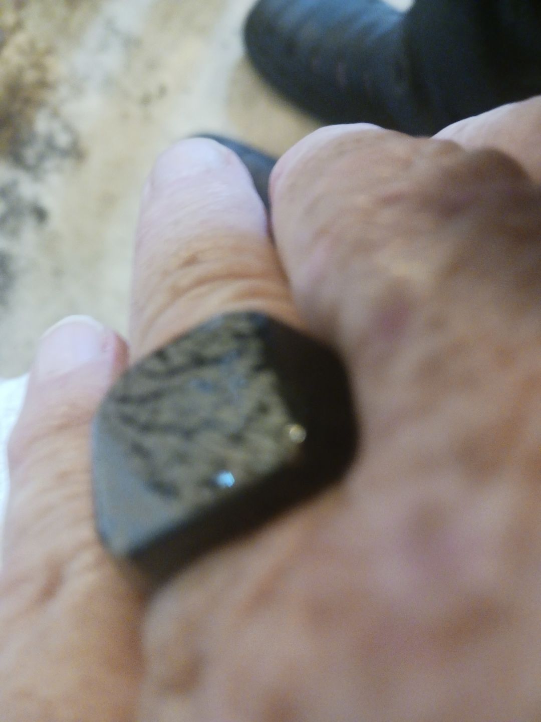 Customer photo review of Signet Ring - Custom Signet Ring - Fingerprint Ring