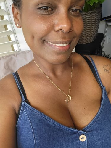 Customer photo review of (4X1) 14K Cross ZC Pendant + Hollow Cuban Chain + Divino Niño Pendant + Earrings 🤯 JTJ™