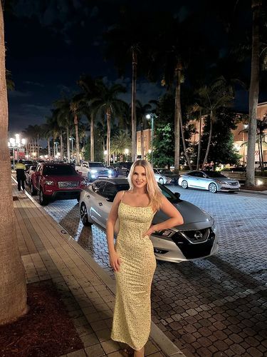 Customer photo review of Mathea Backless Maxi Dress
