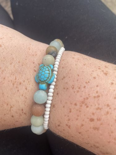 Customer photo review of "Turtle" tracking bracelet