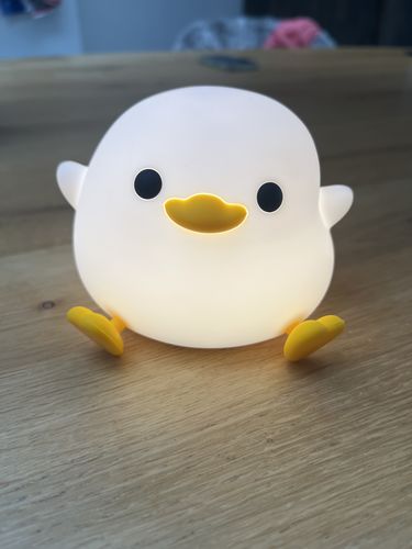 Customer photo review of UNEEDE LED Cute Bean Duck Night Light,Mini Benson Duck Night Light
