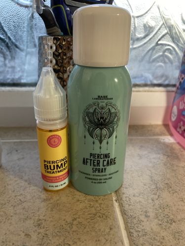 Customer photo review of Piercing Aftercare Straight Shooter Kit