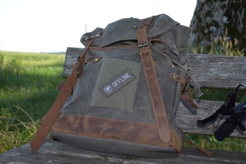 Customer photo review of Rucksack mit Patch / Olivgrau (🌲)