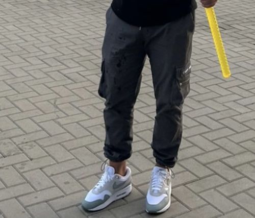 Customer photo review of Dark Grey Cargo Pants