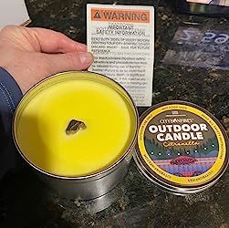 Customer photo review of The Outdoor Candle - Citronella