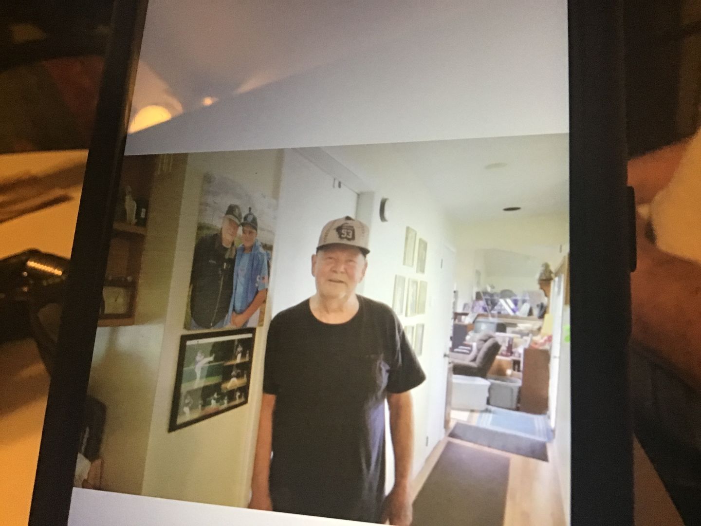 Customer photo review of Love Baseball Sport - I Will Always Be Your Biggest Fan Personalized Cap