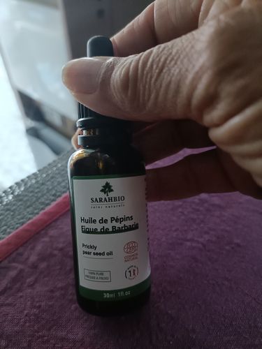 Customer photo review of Sarahbio - huile de pépins de figue de barbarie - 30 mL