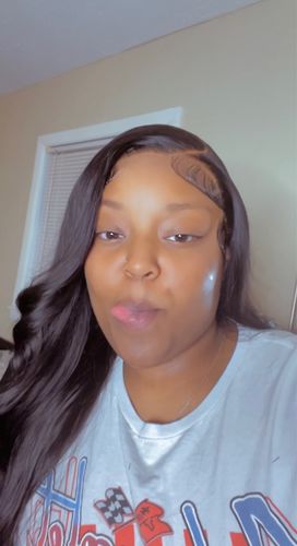Customer photo review of What Lace?! Up To 50 Inches High Density Perfect Undetectable Swiss HD Transparent Lace Frontal Straight Wig