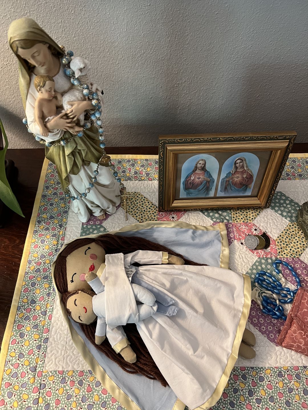 Customer photo review of Baby Jesus Rag Doll & Wrap Carrier Set