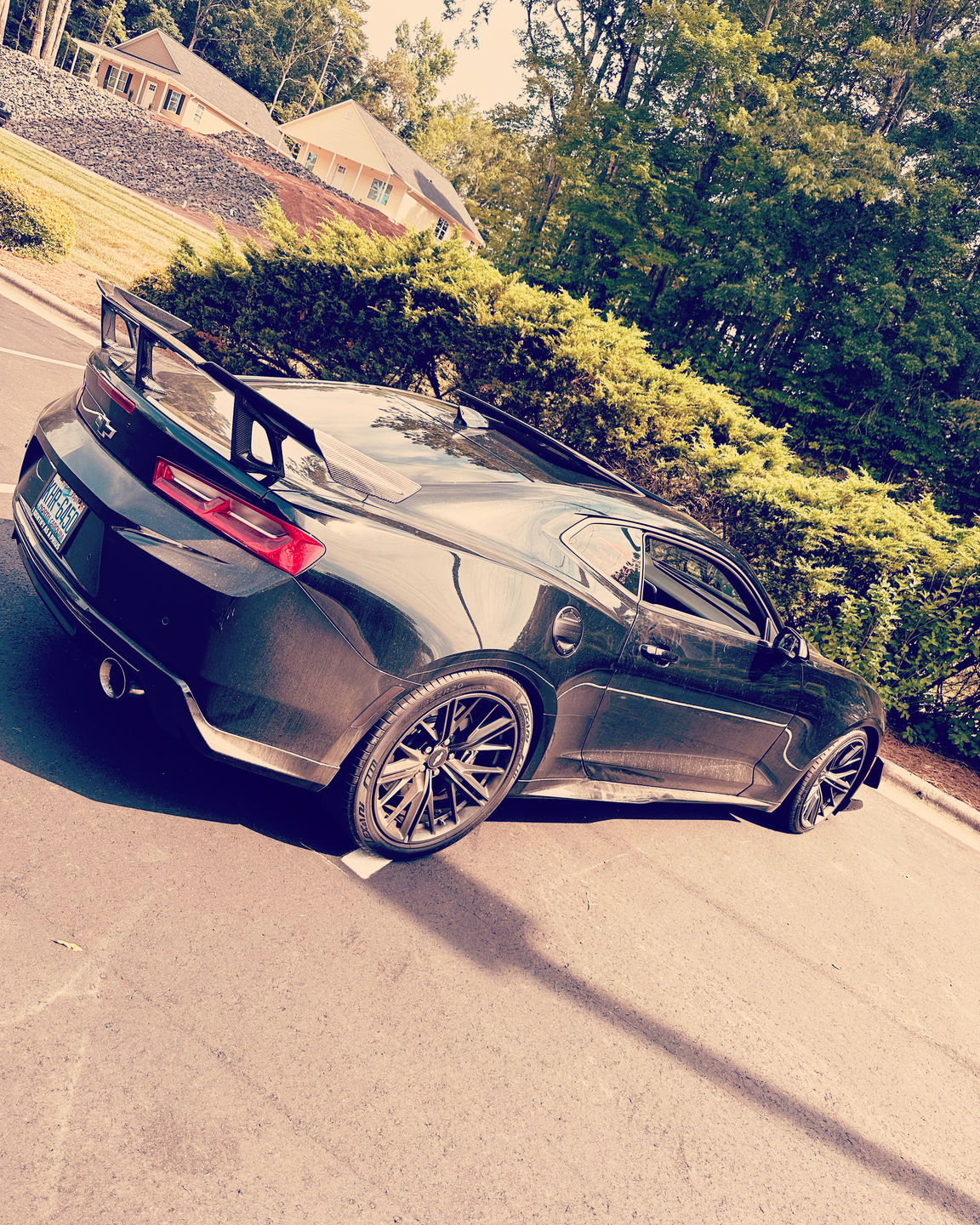 Customer photo review of 2016-2024 Chevy Camaro ZL1 1LE Full Carbon Fiber 1pc Rear Spoiler