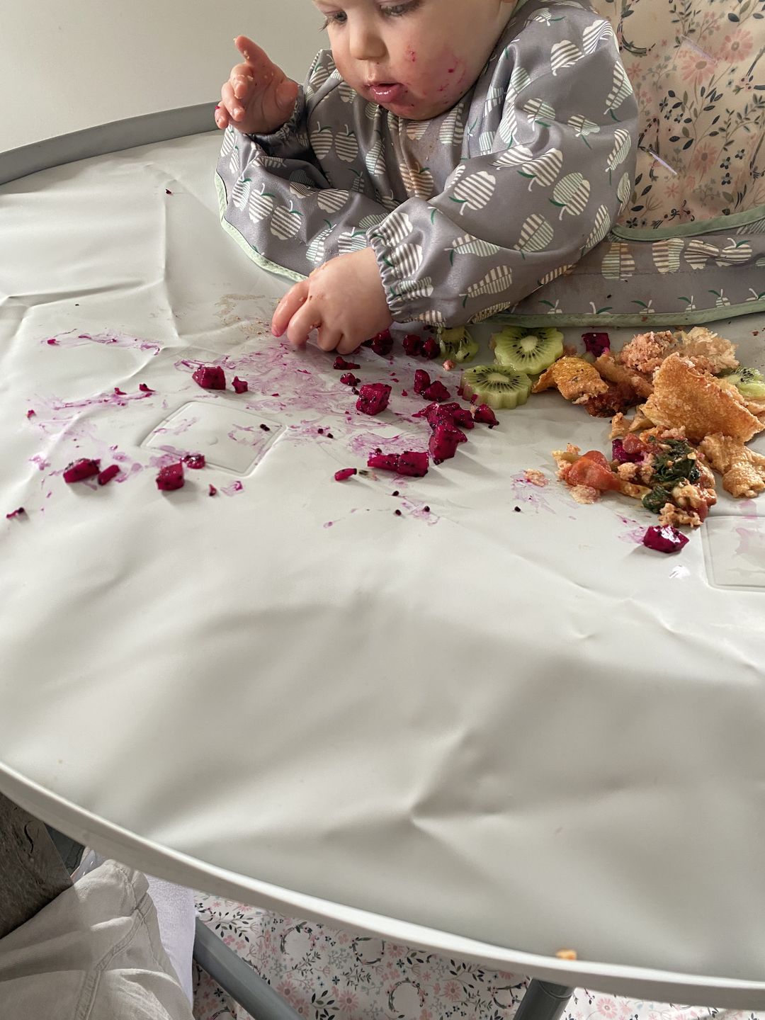 Customer photo review of Bib & Tray Kit
