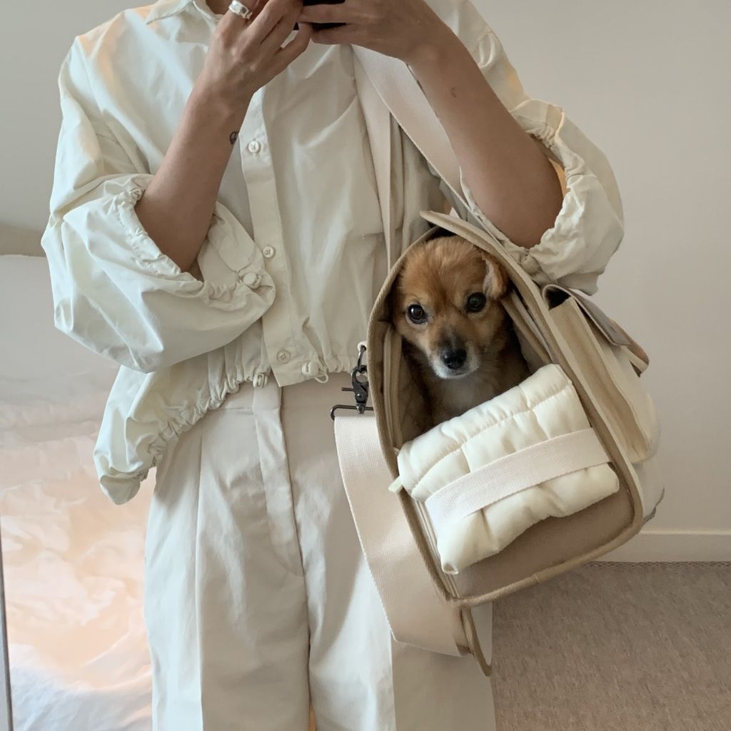 Customer photo review of Sunday Pet Bag