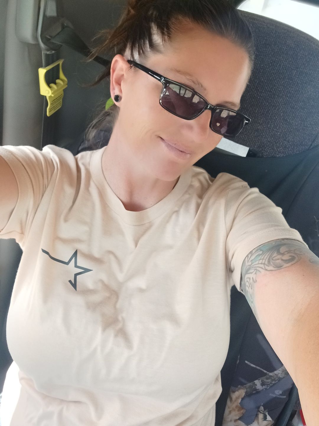 Customer photo review of Mystery Tee