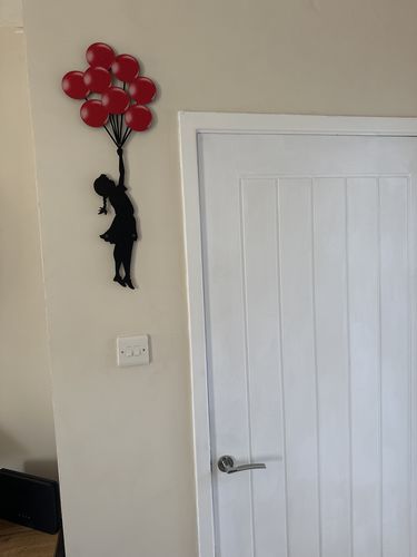 Customer photo review of Girl with Baloons by Banksy Metal Wall Decor