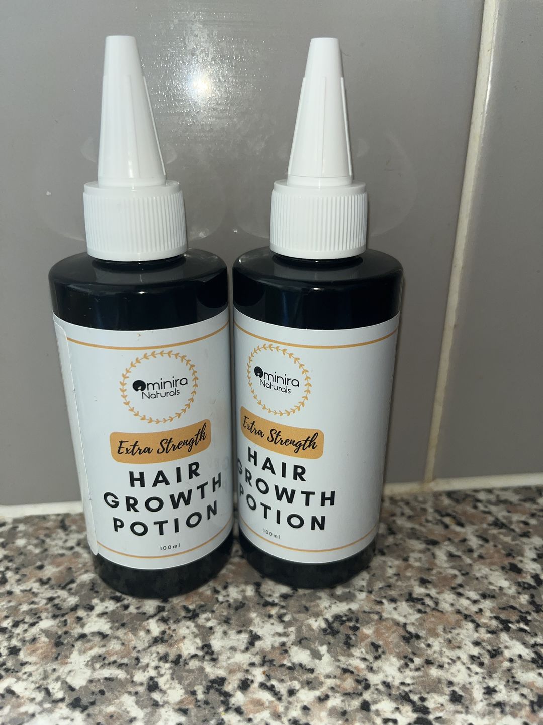 Customer photo review of Hair Growth Potion - Extra Strength